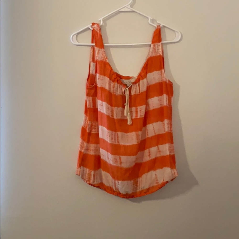 Loft coral sleeveless tank